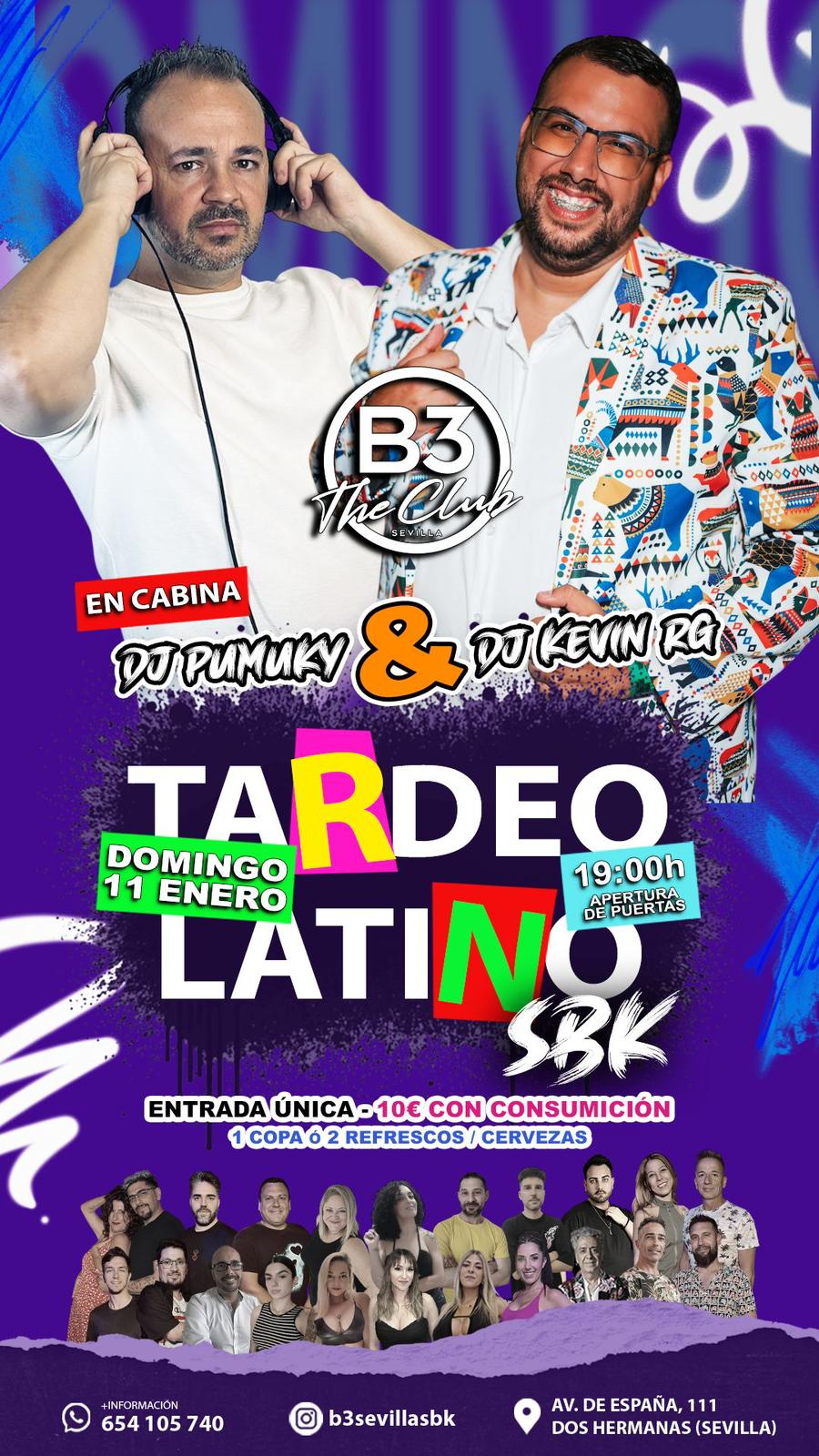 Tardeo latino en b3 the club