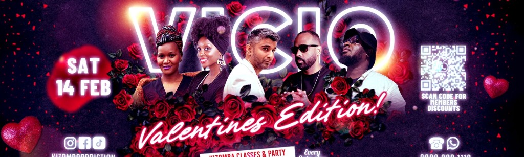 Kizomba Party: Clube Vicio - Valentine&rsquo;s Special!  with DJ Bangolano